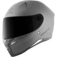 Bogotto FF110B Solid Silber Integralhelm Größe 2XL