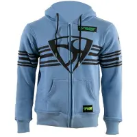 MUGENRACE Shield Hellblauer Zip Hoodie Größe M