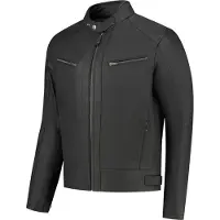 Rusty Stitches Dorian Motorrad Lederjacke, schwarz, M