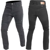 Trilobite 2461 Parado Monolayer Slim Fit Herrenjeans Kurz Schwarz Größe 42