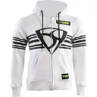 MUGENRACE Shield Weißer Zip Hoodie Größe XL
