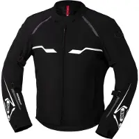 IXS Hexalon-ST Wasserdichte Schwarz Weiß Motorrad Textiljacke Größe 4XL