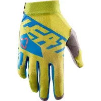 Leatt GPX Moto 2.5 X-Flow Grün Blau Offroad Handschuhe Größe M