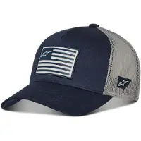 Alpinestars Flag Snapback Mütze Navy Grey, Größe: One Size