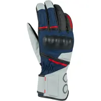 Bering Damen Handschuhe Siberia Grau Blau Rot Größe T9