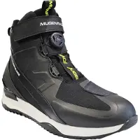MUGENRACE Stopee Schwarz Weiße Motorradschuhe Größe 44