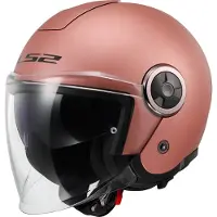 LS2 OF620 Classy Solid Matt Gold Pink Jethelm Größe 2XL