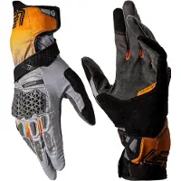 Leatt ADV HydraDri 5.5 Orange Schwarz Grau Wasserdichte Handschuhe Größe 3XL