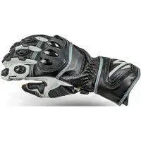 Lindstrands Glove Bergby Schwarz Weiß Handschuhe Größe 10