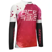 Acerbis Off Road Polypropylen J-Windy Belüftete Wasserzeichen Lila/Weiß Shirt größe L