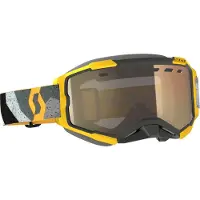 SCOTT Fury Light Sensitive Camo Grau/Gelbe Ski Brille