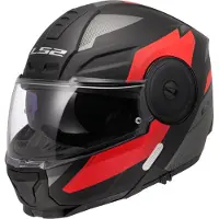 LS2 LS2FF902ScopeIIDuriaSchwarzRot06Klapphelm Größe XS