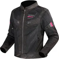 LS2 Helmets LS2 Garda Air Damen Motorrad Textiljacke, schwarz/pink, S