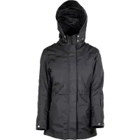 GMS Francine Damen Schwarz Wasserdichte Textiljacke Größe 2XL