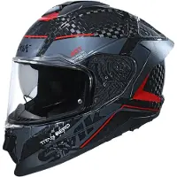 SMK-Link SMK Titan Carbon Nero 06 Helm, grau/rot, 2XL (62)