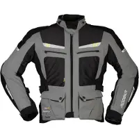 Modeka AFT Air Motorrad Textiljacke, grau/schwarz, XL