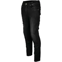 GMS Rattle Slim Schwarz Motorrad Jeans Größe W42/L32