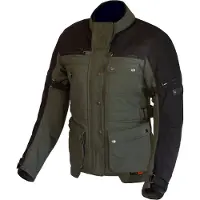 Merlin Mahala D3O Explorer Damen Textil-Motorradjacke Olivgrün Schwarz Größe XL