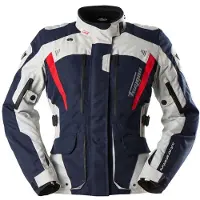 Furygan Apalaches Evo Damen Motorrad Textiljacke, blau/weiß/rot, XL