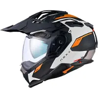 NEXX X.WED3 Keyo Weiß Orange Matt Adventure Helm Größe L