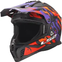 LS2 Mx708 Fast Ii Grotesk Ece 22.06 Offroad-helm Schwarz XL Schwarz XL