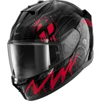 Shark D-Skwal 3 Shiever Helm, schwarz/anthrazit/rot, L (59/60)