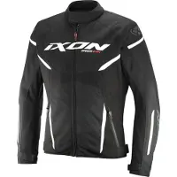 Ixon Striker 2 Air WP Schwarz Weiß Wasserdichte Motorrad Textiljacke Größe 2XL