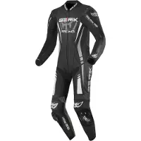 Berik Absolute GP Schwarz Weiß 1-Teiler Motorrad Lederkombi Größe 54