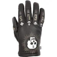 Helstons Kustom Schwarz Handschuhe Größe 12
