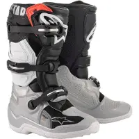 Alpinestars Jugend Tech 7S Stiefel - Past Colors Black Silver White Gold