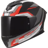 LS2 Helmets LS2 FF820 Rapid III Hyper Helm, schwarz/rot, L (59/60)