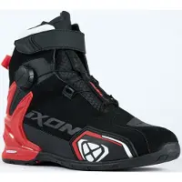 Ixon Bull 2 WP Schwarz Weiß Rot Motorrad Schuhe Größe 44
