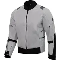 Merlin Taos Air Mesh Stretch Textil-Motorradjacke Hellgrau Schwarz Größe 3XL