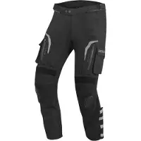 Bogotto Explorer-Z Wasserdichte Schwarz Motorrad Leder-/Textilhose Größe L