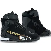 Ixon Bull 2 WP Lady Schwarz Weiß Gold Motorrad Schuhe Größe 36