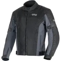 GMS Lagos Schwarz Grau Wasserdichte Textiljacke Größe S