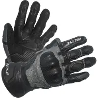 Büse Miles Schwarz Grau Perforierte Handschuhe Größe 14