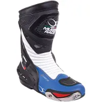 MUGENRACE Sphantom 2 Perforierte Schwarz Weiß Blaue Stiefel Größe 47