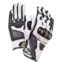 MUGENRACE Figuratore Perforierte Schwarz Weiße Handschuhe Größe M