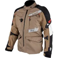 Leatt ADV MultiTour 7.5 Desert Braun Schwarz Wasserdichte Textiljacke Größe 2XL