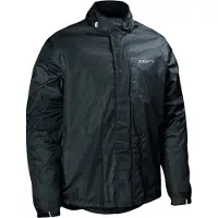 Difi Fuzzy Motorrad Regenjacke, schwarz, 3XL