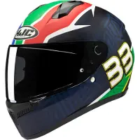 HJC C10 Brad Binder 33 Integralhelm Schwarz Grün Größe XL