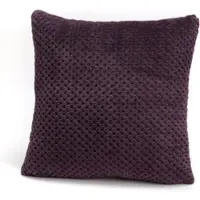 Amadeus Kissen Damier 40x40 cm Pflaume - Violett Quadrat Polyester 40x8 cm