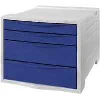 OTTO Office Schubladenbox 4 Schübe blau