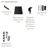 Wattstone GmbH Wattstone PV-Aufständerung 10 Grad Anthrazit inkl. Klemmen und Bautenschutzmatten