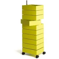 Magis 360° Rollcontainer mit 10 Fächer, leuchtend gelb