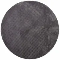 vidaXL Bereichsteppiche Rund SIROLO Anthrazit Ø 200 CM Polyester