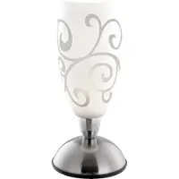 Globo Klassische Tischlampe Auriga Chrom mit Curl