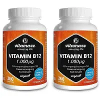 Vitamaze Vitamin B12 1000 µg hochdosiert vegan Tabletten 2x 2x360 St