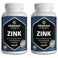 Vitamaze Zink 25 mg hochdosiert vegan Tabletten 2x 2x180 St